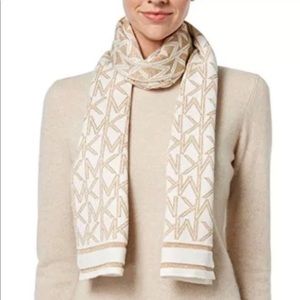 Michael Kors gold and cream scarf NWT